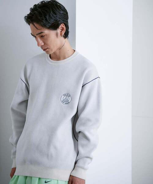 PARIS SAINT-GERMAIN（パリサンジェルマン）の「【Paris Saint-Germain / パリ・サン＝ジェルマン】 JP Mall knit pullover（ニット/セーター・メンズ・ホワイト/ブラック/ネイビー/カーキ・SMALL/MEDIUM/LARGE/X-LARGE）」の14枚目の写真