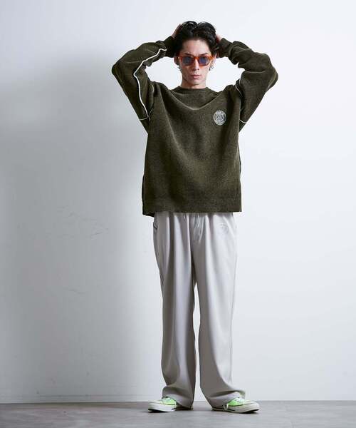 PARIS SAINT-GERMAIN（パリサンジェルマン）の「【Paris Saint-Germain / パリ・サン＝ジェルマン】 JP Mall knit pullover（ニット/セーター・メンズ・ホワイト/ブラック/ネイビー/カーキ・SMALL/MEDIUM/LARGE/X-LARGE）」の16枚目の写真