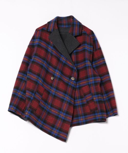 ﾀｰﾀﾝﾁｪｯｸﾘﾊﾞｰｱｼﾝﾒﾄﾘｰｼﾞｬｹｯﾄｺｰﾄ（その他アウター）｜Vivienne Westwood