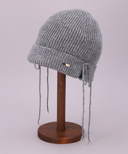 CA4LA(カシラ)の「RIBBON RIBBON(ニットキャップ/ビーニー・レディース・ブラック/グレー/オレンジ・ONESIZE)」の3枚目の写真