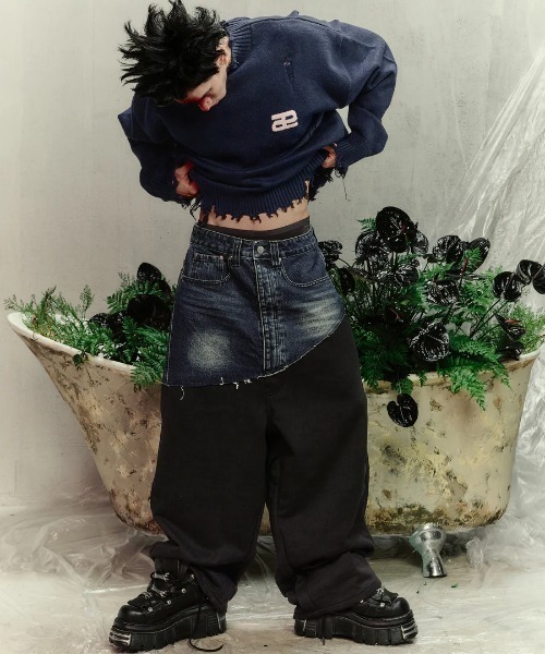 Aesir Studios/アースィアスタジオ/SANCTUM CUT OFF PANTS