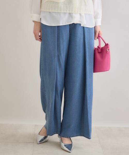 Paradise Picnic(パラダイスピクニック)の「ROSIEE タックテンセルパンツ(その他パンツ・レディース・ブラック/ブルー・FREE)」の1枚目の写真