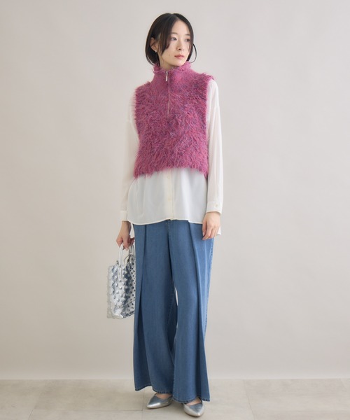 Paradise Picnic(パラダイスピクニック)の「ROSIEE タックテンセルパンツ(その他パンツ・レディース・ブラック/ブルー・FREE)」の4枚目の写真