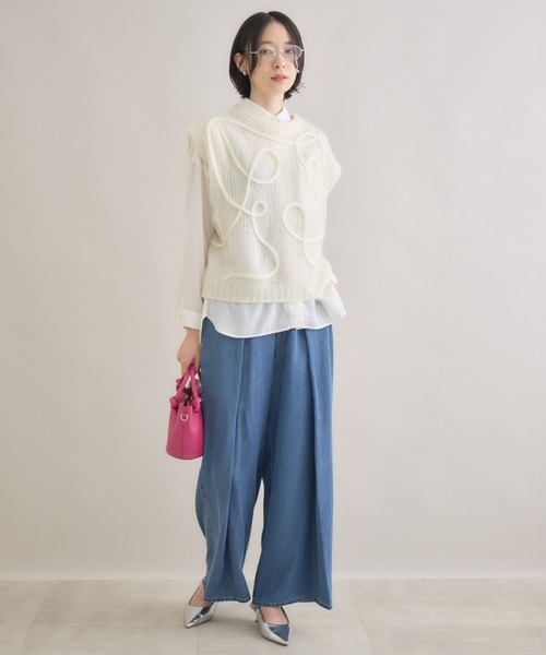 Paradise Picnic(パラダイスピクニック)の「ROSIEE タックテンセルパンツ(その他パンツ・レディース・ブラック/ブルー・FREE)」の5枚目の写真