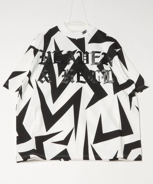 SWINGGGR(スウィンガー)の「THE SWINGGGR/ザ スウィンガー/LIGHTNING MOCKNECK TEE(Tシャツ/カットソー・メンズ・ブラック/ホワイト・2/3)」の2枚目の写真