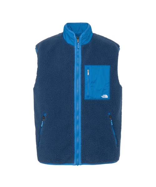 THE NORTH FACE(ザノースフェイス)の「THE NORTH FACE REVERSIBLE EXTREME PILE FLEECE VEST(ザ・ノース・フェイス リバーシブルエクストリームパイルフリースベスト)(ベスト・メンズ・ベージュ系/ホワイト系/ブルー系・MEDIUM/LARGE/X-LARGE)」の3枚目の写真