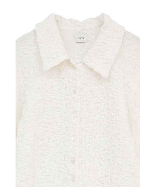 MANOF(マノフ)の「LACE SHIRTS TOPS(Tシャツ/カットソー・レディース・ホワイト/ブラウン/ブラック・F)」の9枚目の写真