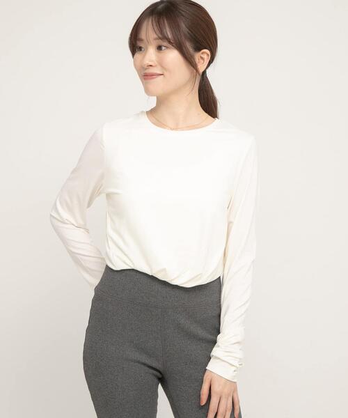 URBAN RESEARCH Sonny Label（アーバンリサーチサニーレーベル）の「SLAB　Tuckdesign PullOver（Tシャツ/カットソー・レディース・ライトブルー/ブラック/オフホワイト・FREE）」の4枚目の写真