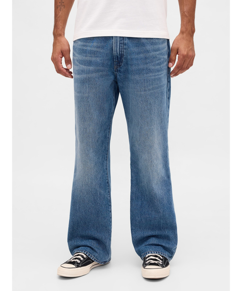 Gap ブーツカットデニム　ブラック GAP ジーンズ ウォッシュウェル ブーツカットデニム メンズ