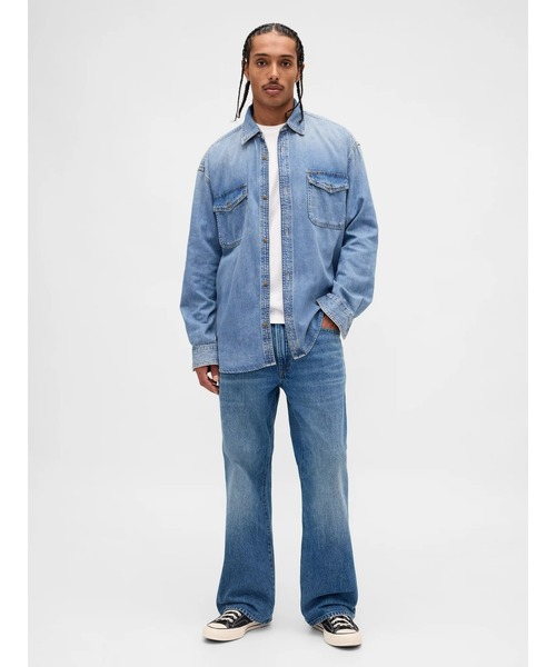 GAP（ギャップ）の「ルーズフィット ブーツカットデニム（デニムパンツ