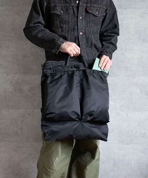 セール】ヘルメットバッグ MA-1生地（ボストンバッグ）｜Beautiful