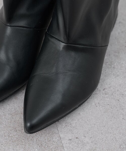 SHENERY(シーナリー)の「ポインテッドショートブーツ(ブーツ・レディース・ブラック・36/37/38)」の8枚目の写真