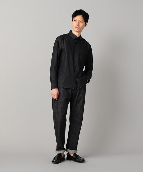 COMME CA MEN(コムサメン)の「デニムライク レギュラーカラーシャツ(シャツ/ブラウス・メンズ・ネイビー/ブラック・M/S/L)」の22枚目の写真