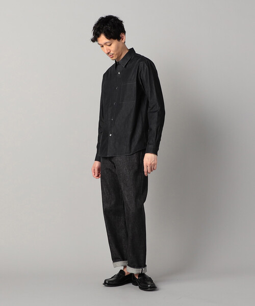 COMME CA MEN(コムサメン)の「デニムライク レギュラーカラーシャツ(シャツ/ブラウス・メンズ・ネイビー/ブラック・M/S/L)」の15枚目の写真