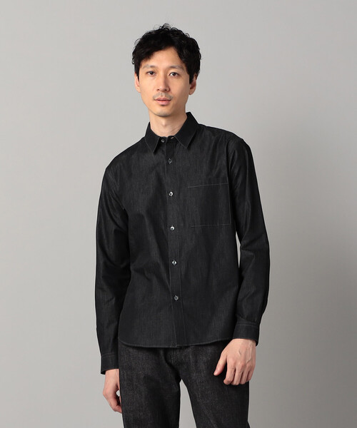 COMME CA MEN(コムサメン)の「デニムライク レギュラーカラーシャツ(シャツ/ブラウス・メンズ・ネイビー/ブラック・M/S/L)」の17枚目の写真