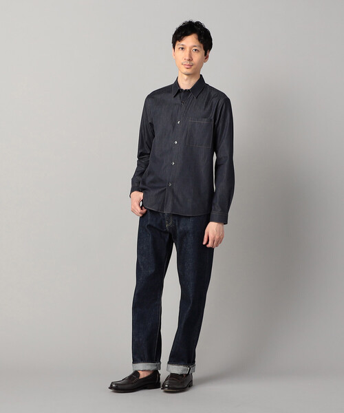 COMME CA MEN(コムサメン)の「デニムライク レギュラーカラーシャツ(シャツ/ブラウス・メンズ・ネイビー/ブラック・M/S/L)」の19枚目の写真