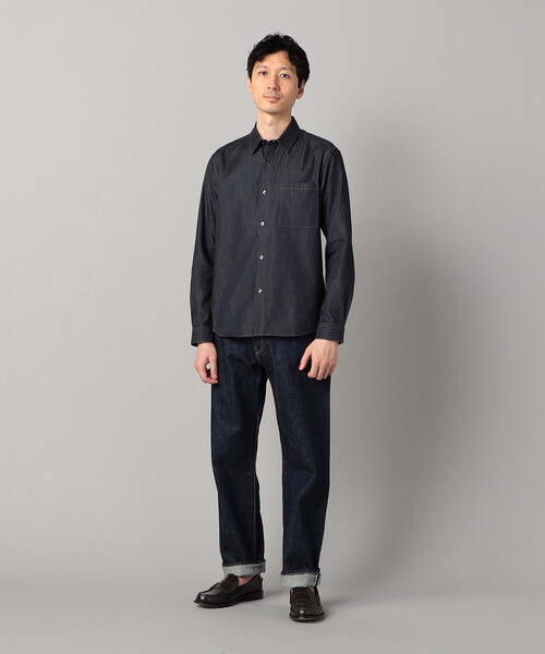 COMME CA MEN(コムサメン)の「デニムライク レギュラーカラーシャツ(シャツ/ブラウス・メンズ・ネイビー/ブラック・M/S/L)」の20枚目の写真