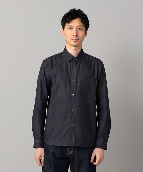 COMME CA MEN(コムサメン)の「デニムライク レギュラーカラーシャツ(シャツ/ブラウス・メンズ・ネイビー/ブラック・M/S/L)」の12枚目の写真