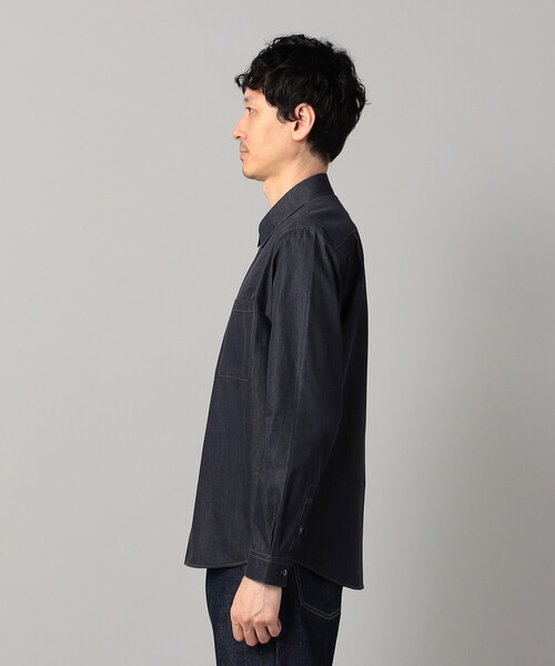 COMME CA MEN(コムサメン)の「デニムライク レギュラーカラーシャツ(シャツ/ブラウス・メンズ・ネイビー/ブラック・M/S/L)」の13枚目の写真