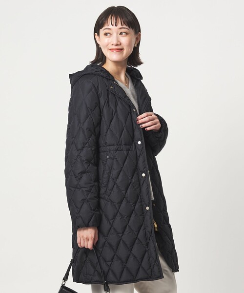 green label relaxing（グリーンレーベルリラクシング）の「キルティング ライト ダウン コート 撥水（ダウンジャケット/コート・レディース・ネイビー/モカ/ナチュラル・36/38）」の5枚目の写真