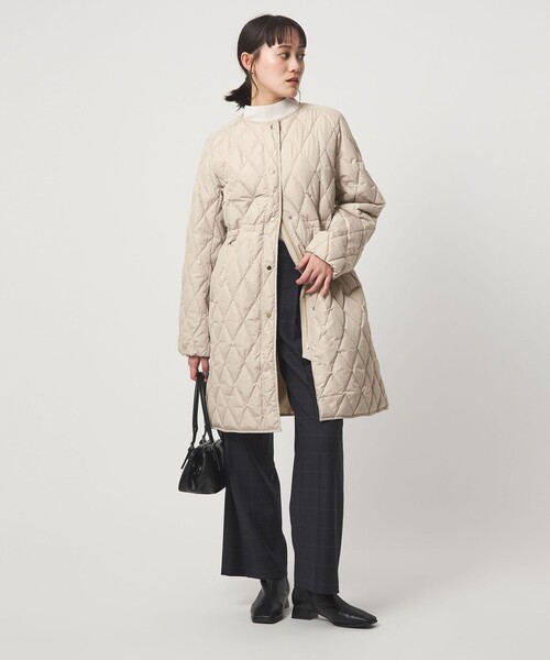 green label relaxing ロングダウンコート 黒 M フード UNITED ARROWS green label relaxing｜フード ロング ダウン