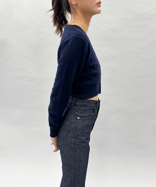 EDIT. FOR LULU（エディットフォールル）の「カシミヤVネックカーディガン（ニット/セーター・レディース・ホワイト/ピンク系その他/ネイビー・FREE）」の14枚目の写真