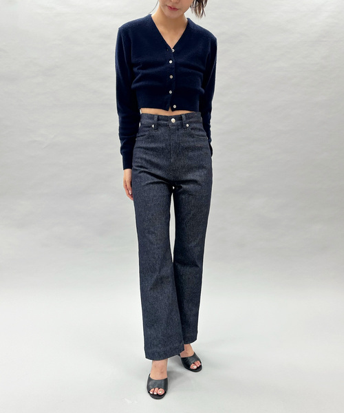 EDIT. FOR LULU（エディットフォールル）の「カシミヤVネックカーディガン（ニット/セーター・レディース・ホワイト/ピンク系その他/ネイビー・FREE）」の15枚目の写真