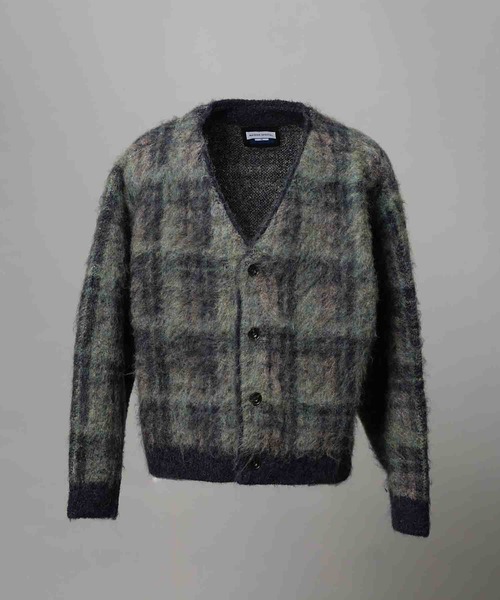 plaid pattern cardigan / チェックパターンカーディガン mideal（マイディール）の「plaid pattern cardigan / チェック