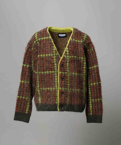 plaid pattern cardigan / チェックパターンカーディガン mideal（マイディール）の「plaid pattern cardigan / チェック