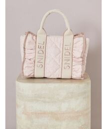 SNIDEL | フリルキルティングロゴバッグ(ハンドバッグ)