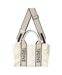 SNIDEL | フリルキルティングロゴバッグ(ハンドバッグ)