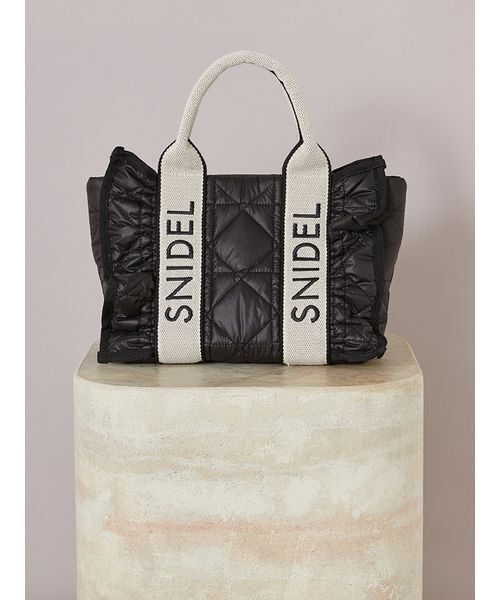フリルキルティングロゴバッグ（ハンドバッグ）｜SNIDEL（スナイデル