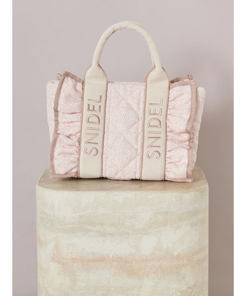 SNIDEL キルティングロゴバッグ【Ivory】 snidel キルティングロゴバッグ ivory アイボリー - メルカリ