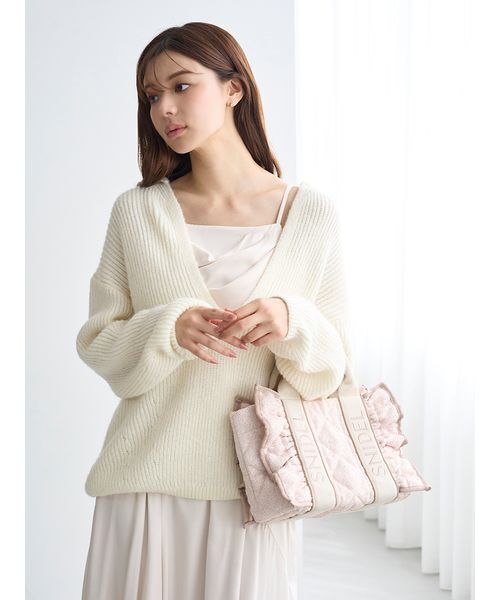 フリルキルティングロゴバッグ（ハンドバッグ）｜SNIDEL（スナイデル