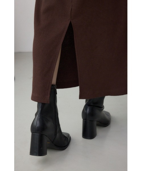AZUL by moussy(アズールバイマウジー)の「【セット】【身長/骨格別着用画像あり】ハーフジップスウェットワンピース トレーナー トップス 秋服 冬服 ハーフジップ 長袖 レイヤード(ワンピース・レディース・ブラック/ブラウン・SMALL/MEDIUM)」の13枚目の写真