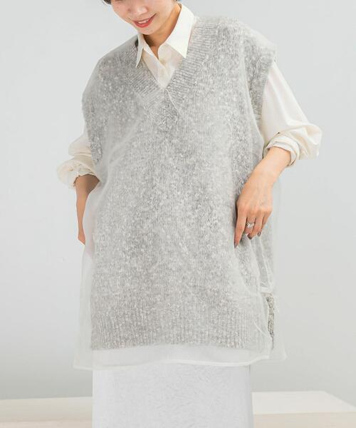 アーバンリサーチ ロッソ（URBAN RESEARCH ROSSO）/CHIGNON　リバーオーガンドッキングベスト セール】CHIGNON リバーオーガンドッキングベスト（ベスト）｜URBAN