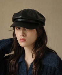 Ulysses（ユリシス）の「フェイクレザーキャスケット（ハンチング/ベレー帽）」