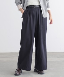 for/c | [セットアップ対応]ウールライク4本タックワイドパンツ【サスティナブル】(その他パンツ)