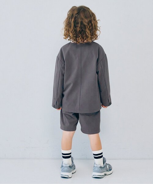 p.premier（ピードットプルミエ）の「タックデザインハーフパンツ_ジュニア対応（スーツパンツ・キッズ・ブラック/グレー/ネイビー・90/100/110/120/130/140）」の11枚目の写真