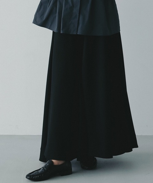 AJUGA.（アジュガ）の「フレアロングスカート（スカート・レディース・ブラック/ネイビー・S/M）」の9枚目の写真