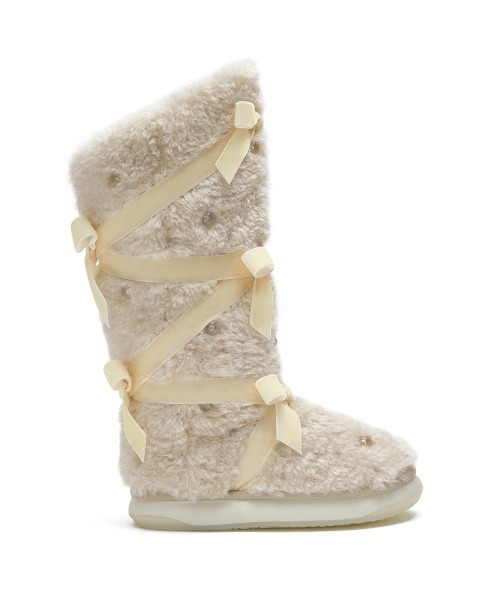 X SUSAN FANG] FURRY LONG BOOTS（ブーツ）｜ROCKFISH WEATHERWEAR