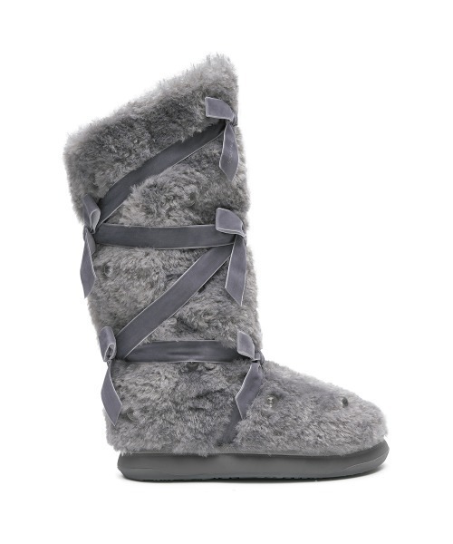 X SUSAN FANG] FURRY LONG BOOTS（ブーツ）｜ROCKFISH WEATHERWEAR