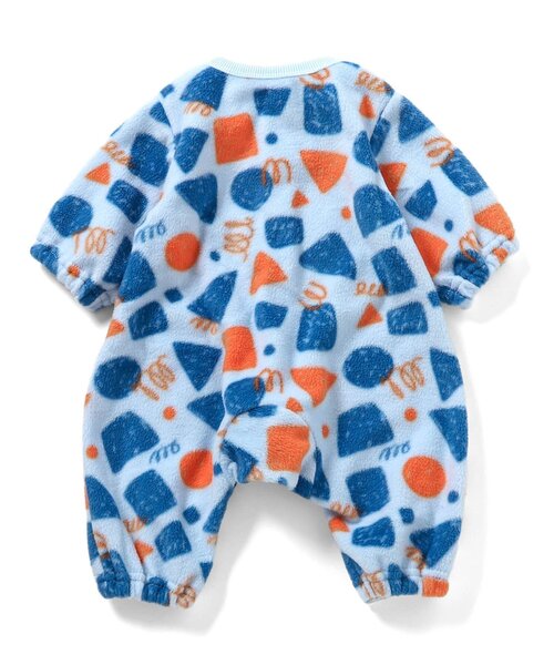 Ampersand（アンパサンド）の「【リンク】フリースあったかカバーオール（ロンパース・キッズ・ピンク/ベージュ/キナリ/サックスブルー・60/70/80）」の5枚目の写真