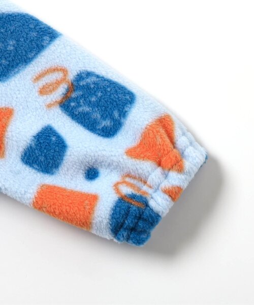 Ampersand（アンパサンド）の「【リンク】フリースあったかカバーオール（ロンパース・キッズ・ピンク/ベージュ/キナリ/サックスブルー・60/70/80）」の7枚目の写真