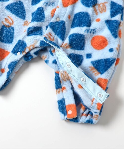 Ampersand（アンパサンド）の「【リンク】フリースあったかカバーオール（ロンパース・キッズ・ピンク/ベージュ/キナリ/サックスブルー・60/70/80）」の9枚目の写真