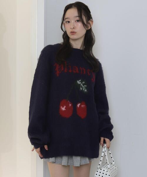 週末限定値下げ！新品スター・ウォーズ グラフィック ニット(サイズ48) WEGO/【25年秋冬新作】シャギーグラフィックニットBIGプルオーバー