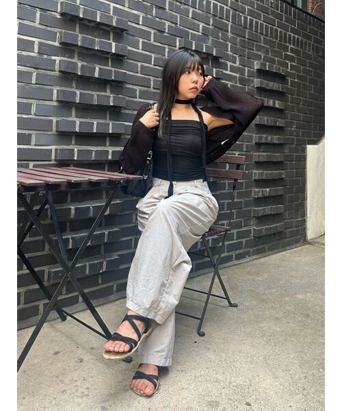 NICK&NICOLE（ニックアンドニコール）の「NICOLE BOLERO KNIT TOP_BLACK（カーディガン/ボレロ・レディース・その他・FREE）」の7枚目の写真