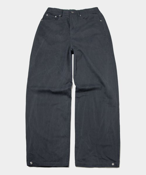 PLACE STUDIO（プレイススタジオ）の「プリーツスカートレイヤードワイドパンツ[チャコール]（その他パンツ・レディース・チャコール・FREE）」の6枚目の写真