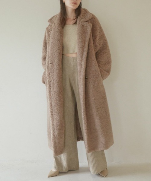 【新品】ACYM Teddy volume long コート Teddy volume long コート（その他アウター）｜ACYM（アシーム）の