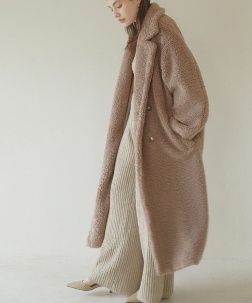 【新品】ACYM Teddy volume long コート セール】Teddy volume long コート（その他アウター）｜ACYM（アシーム